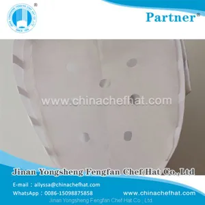 60g Disposable Non Woven Flat Top Chef Hat 28cm*30cm thumbnail-5