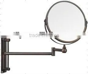 Wall Mounted Double Sides Bronze Plating Makeup/Shaving Bathroom Mirror thumbnail-1