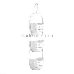 Kitchen Sink Corner Storage Rack Wall Mounted Plastic Storage Basket thumbnail-4