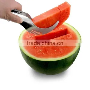 Watermelon Slicer Cutter Server Corer Scoop Stainless Steel Tool Utensils Slice thumbnail-3