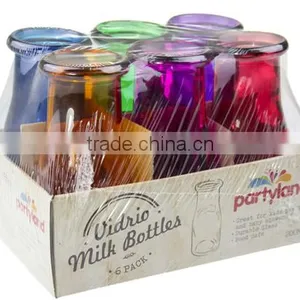 Milk Bottle,mini Glass Milk Bottle,glass Milk Bottle With Lid ,high Quality Bottle ,made in Zibo City Shandong China thumbnail-3