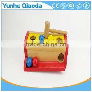 Multi-color Small Hit Ball Box Toys,Wooden Pound Toy For Kids,Wooden Hammering Toy thumbnail-3