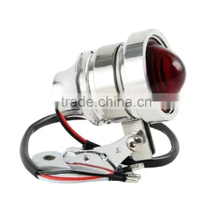 Chrome Aluminum LED Tail Light For Dyna Touring Softail Chopper Bobber thumbnail-1