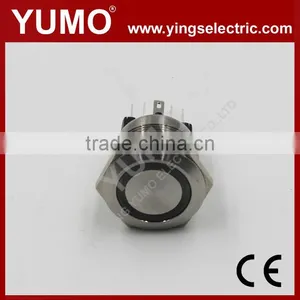 LA19 Series IP65 6 Pin Terminal 5A/250VAC Stainless Metal Push Button With Connector Metal Push Button Socket Base thumbnail-4