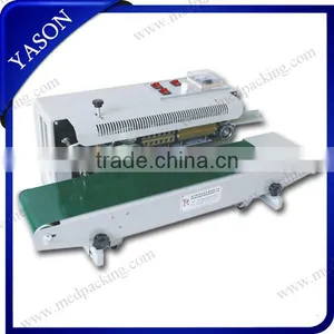 FR900 Plastic Film Sealing Machine+Vertical Sealing+Date Printing+Seal Belt thumbnail-1