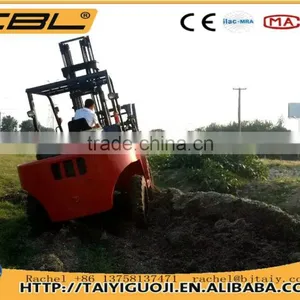 4.0T Diesel Engine Forklift, 4x4 Forklift Loader, Farm Tractor thumbnail-6
