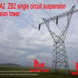 MEGATRO 220KV 2A2 ZB2 Single Circuit Suspension Transmission Tower thumbnail-1