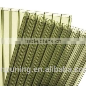 10 Years Quality Polycarbonate Resin New Building Material Twin Wall Colored Polycarbonate Sheet for Roofs Skylight Awning thumbnail-5