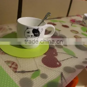 Dongguang China Non-toxic Resistance Printing on Plastic EVA Table Shelf Liner Mat thumbnail-2