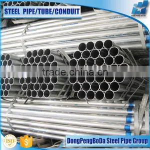 Erw 16mm Size Cold Rolled Round Pre Galvanized Pipes thumbnail-1