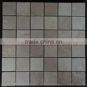 UNIQUE SAHARA BEIGE MARBLE MOSAIC TILES thumbnail-3