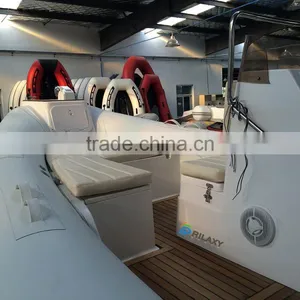 Rilaxy 7.0m 23ft Sun Bathing Wide Semi Rigid Inflatable Boat RIB700 thumbnail-6