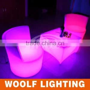 Practical Half Winged Illuminated Shining LED Coffee Chair thumbnail-4