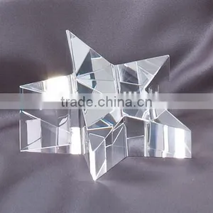 Crystal Slanted Star Paperweight Wholesale thumbnail-1