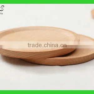 Round Beech Wood Serving Tray thumbnail-1