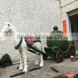 CHY100902 Wholesale Topiary Animal Frame/artificial Boxwood Animal Sculpture thumbnail-2