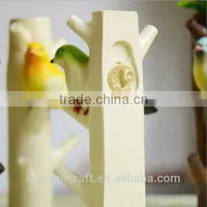 Rustic Decorative Mini Vase Resin Bird Wall Clothes Hooks thumbnail-4
