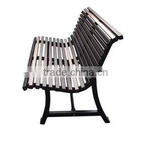 Square Tube Outdoor Metal Bench thumbnail-4