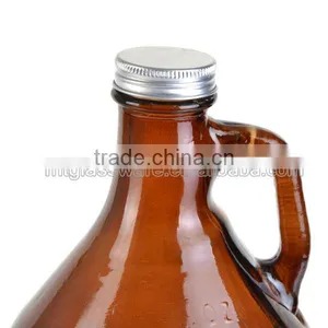 Amber Beer Glass Pitcher thumbnail-2