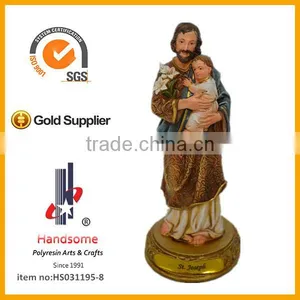 8 Inch Joseph With Babys Religious Statues Wholesale Christmas Figurine thumbnail-1
