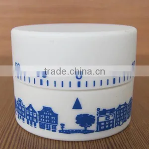Plastic Cylinder Shape Custom Logo Cooking Mechanical Timer thumbnail-1