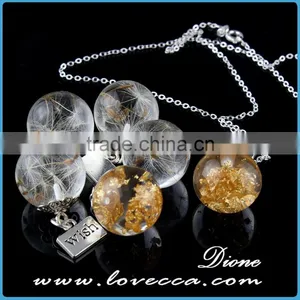 Dandelion Glass Ball for Earring/necklace ,glass Ball for Making Jewelry thumbnail-4