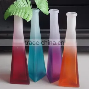 Machine Made Glass Vase for Home Decoration / Square Glass Vase thumbnail-5