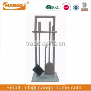 5pcs Stainless Steel Firplace Tool Set thumbnail-2