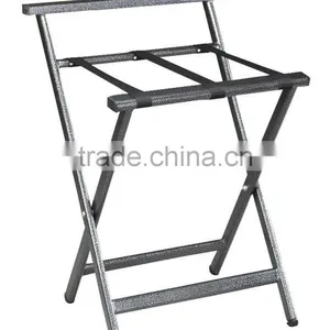 Black Color Folding Luggage Rack Stainless Steel thumbnail-1
