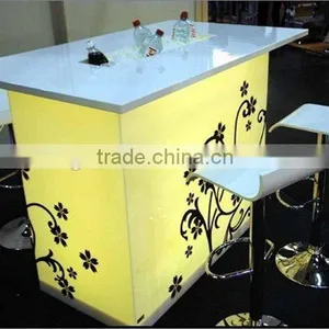 Modern Led Table Led Bar Table / Acrylic Led Glowing Cocktail Table / Led Illuminated Furniture thumbnail-1