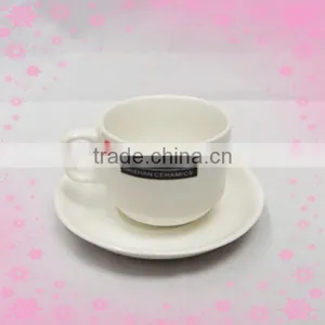 Reinforced Ceramic Ceramic Coffee Cup/Mug With Saucer thumbnail-1