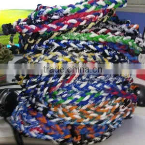 2016 Hot Sale Wholesale Triple Braided Titanium Sports Necklace thumbnail-3