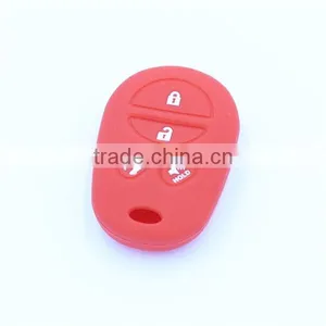 Silicone Fob Keys Jacket Fit for TOYOTA Solara Sienna Remote Key Case 4 Button thumbnail-3