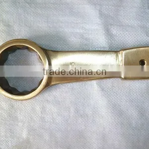 14mm Ring Slogging Spanner Hammer Striking Box End Wrench Al-Br Alloy Spanner thumbnail-4