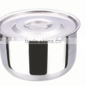 15cm to 24cm 4pcs Durable Stainless Steel Travel Cooking Pot Set thumbnail-1