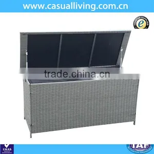 Outdoor Wicker Storage Bench Seat Box On Sale thumbnail-1