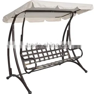 Factory Supply the 3 Seats Rattan Swing Chair Garden Swing Chair for Leisure for Hot Sale thumbnail-1