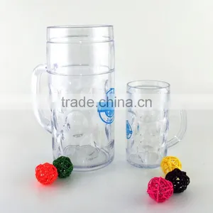 1200ml High Capacity Bpa Free Food Grade Customize Plastic Beer Mug With Handle thumbnail-3