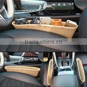 Premium PU Leather Seat Catch Car Seat Slit Pocket Organizer thumbnail-4