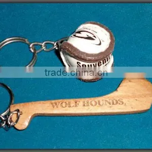 Hurling Ball & Stick Keychain, Real Miniatures thumbnail-1