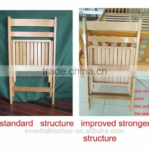 Wholesale Outdoor Patio Garden Furniture Wood Folding Slat Chair thumbnail-4