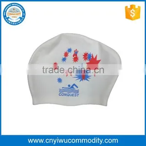 Customised Logo Silicon Cap,printing Silicone Swim Cap,silicone Ear Swim Cap thumbnail-1