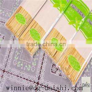China Factory Hot Sale Disposable Barbecue Tools Round Sticks BBQ Natural Bamboo Skewers thumbnail-4
