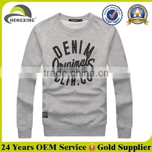 Printed Pattern Custom Cotton Sweatshirt Without Hood thumbnail-1