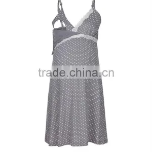 Modern Classic Dot Print Nursing Chemis thumbnail-1