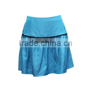 Women's Clothing Directly Manufacturing Hot Sexy Mini 2015new Fashion Blue Petti Skirt thumbnail-2