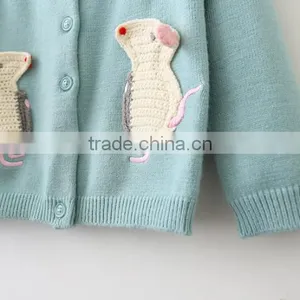 Kids Spring Outcoat Clothes Sweater Cardigans Baby Girls Cardigan Sweaters thumbnail-5