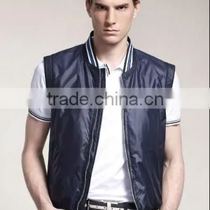 Fashion Contrast Color Rib Breathable Waistcoat thumbnail-1