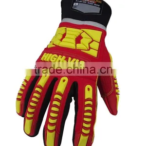 CE 3541 Cut 5 Silicone Printed Super Grip Rigger Working Gloves High Impact Protection Rigging,high Cut Resistant Safety Gloves thumbnail-2