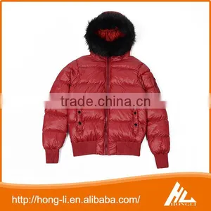 Wholesale 100% Polyester Plain Black Down Feather Cotton-padded Women Jacket Coat thumbnail-3